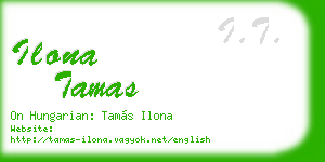 ilona tamas business card